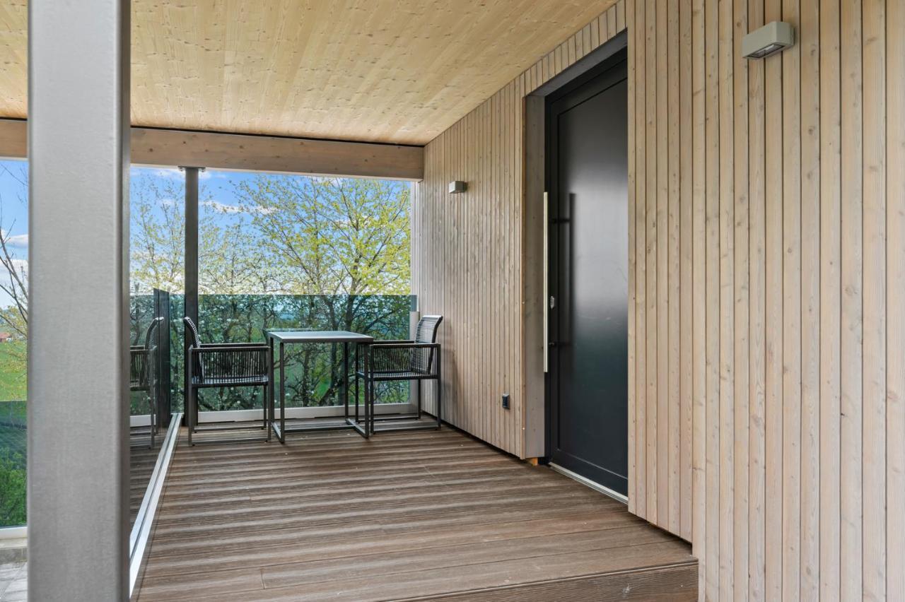 Luxus Chalet Max Glanz an der Weinstrasse Bagian luar foto